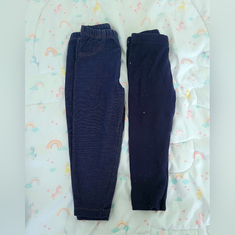 Carter's Blue Leggings Soft Elastic Waist